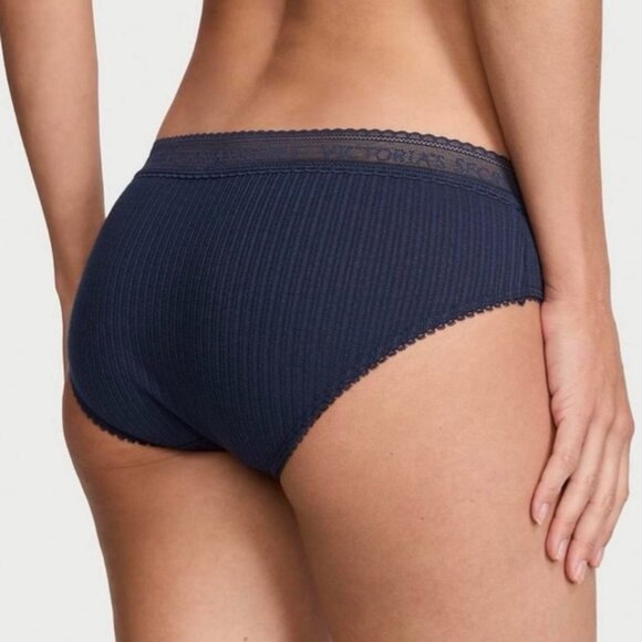 VICTORIA'S SECRET Lace Logo Hiphugger Panty - Picture 1 of 8